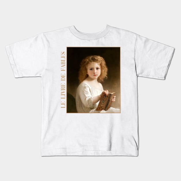 The Story Book by Bouguereau Kids T-Shirt by academic-art